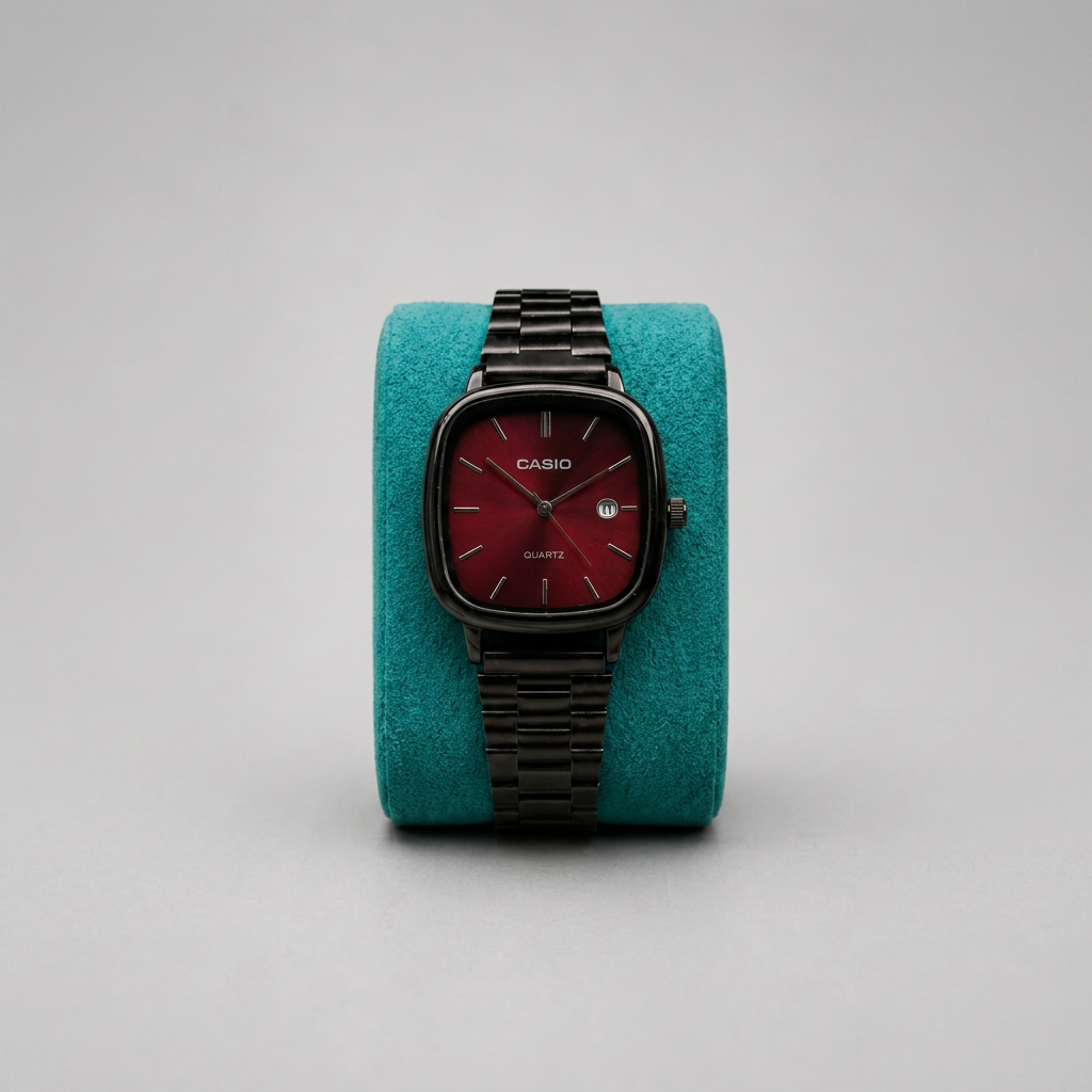 Casio A138 Black & Red
