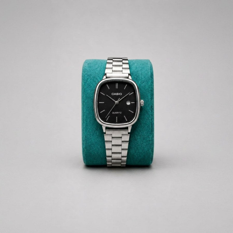 Casio A138 Silver & Black
