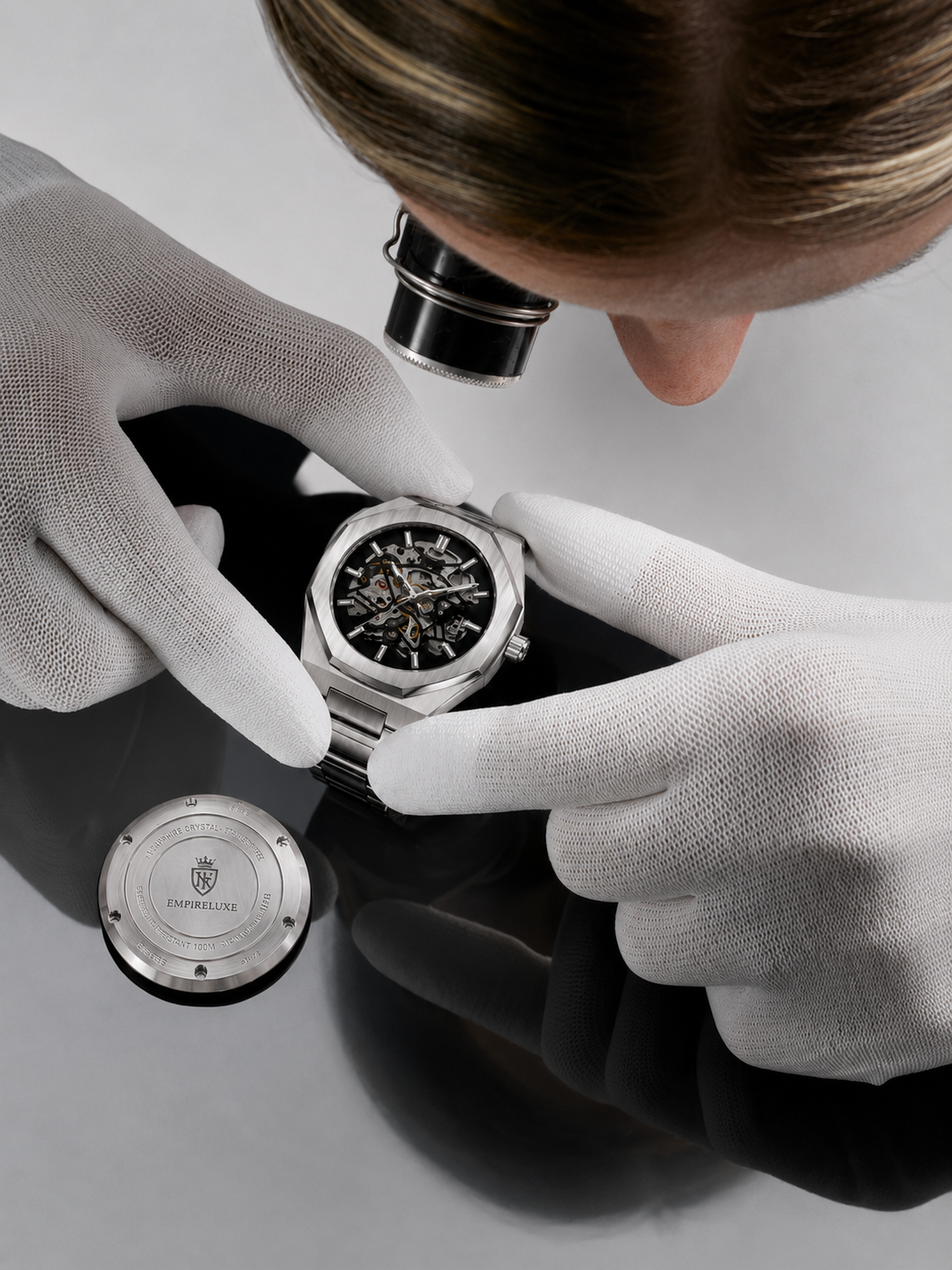 Skeleton Dials, Fully Exposed.